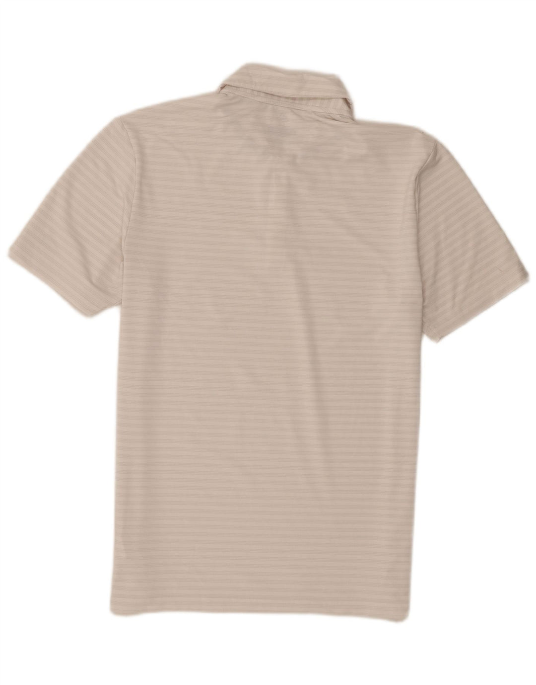 Adidas Herre Golf Polo Shirt Medium Hvid Stribet Polyester
