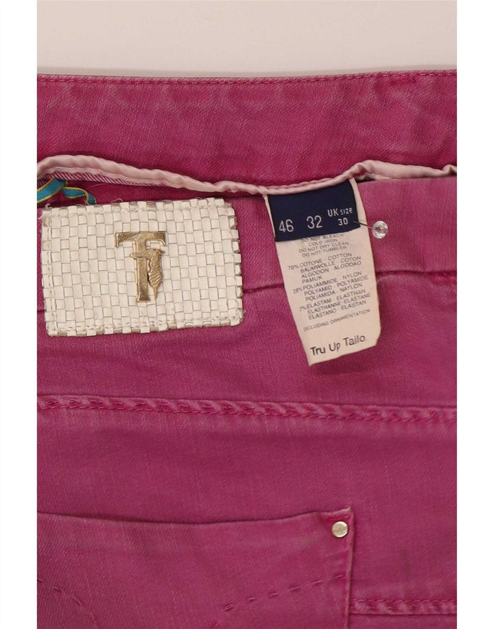 Trussardi Lige Jeans til kvinder W30 L30 Pink Bomuld