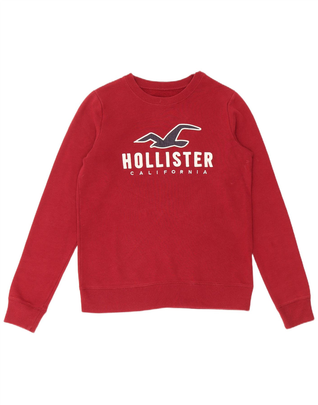 HOLLISTER Grafisk sweatshirt til mænd XS Bourgogne bomuld