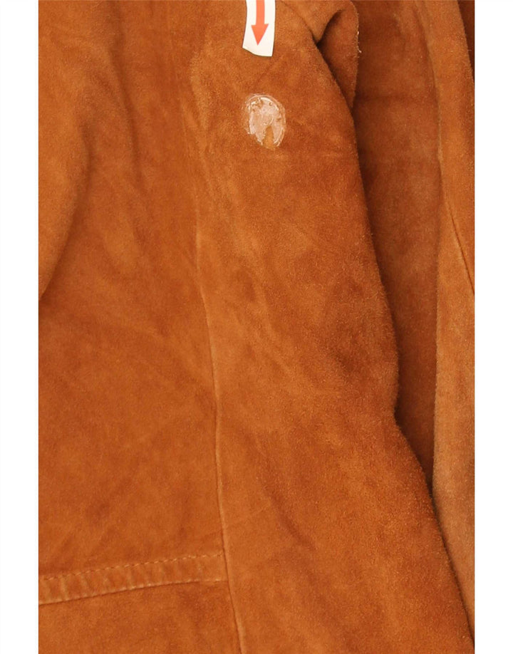 Nazareno Gabrielli Herre Ruskindsjakke IT 48 Medium Beige Læder