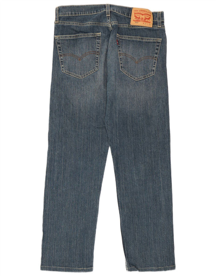 Levi's Herre 505 Straight Jeans W31 L27 Blå Bomuld