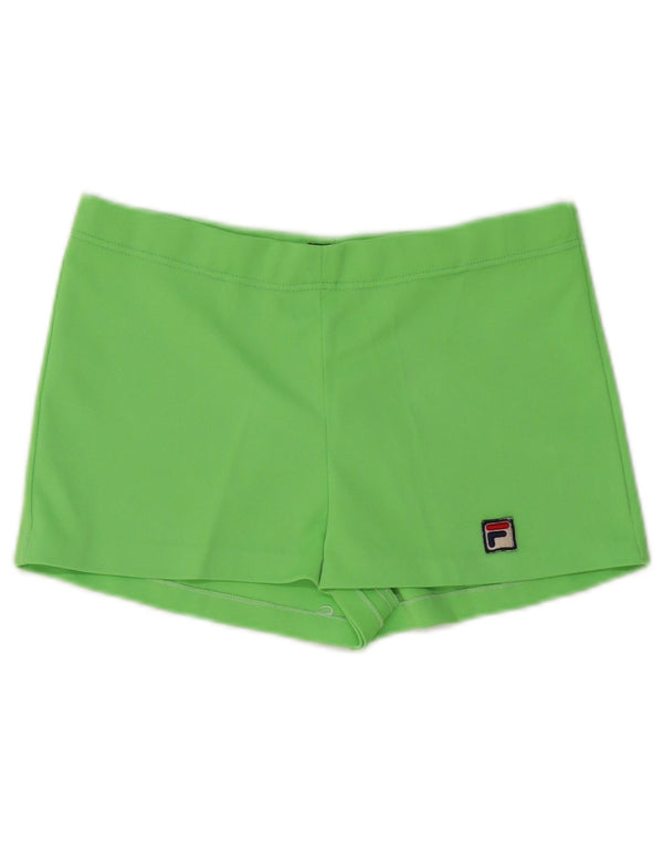 Fila Sportsshorts til kvinder UK 8 Small Green Polyester