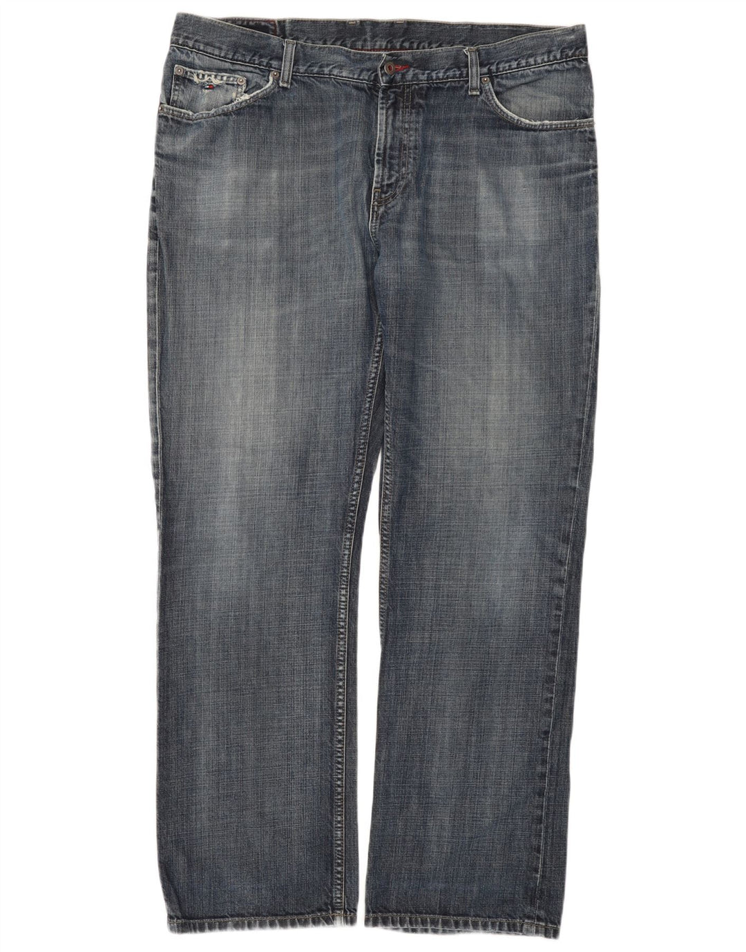 Tommy Hilfiger Straight Jeans til mænd W40 L32 Blå Bomuld