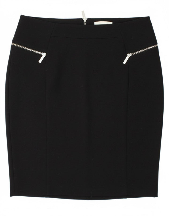 MICHAEL KORS Womens Pencil Skirt US 16 2XL W37 Black Rayon