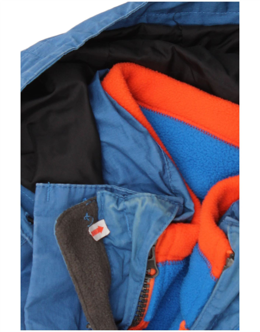 TIMBERLAND Vindjakke med hætte til mænd UK 36 Lille blå polyester