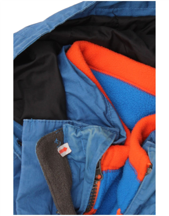 TIMBERLAND Vindjakke med hætte til mænd UK 36 Lille blå polyester