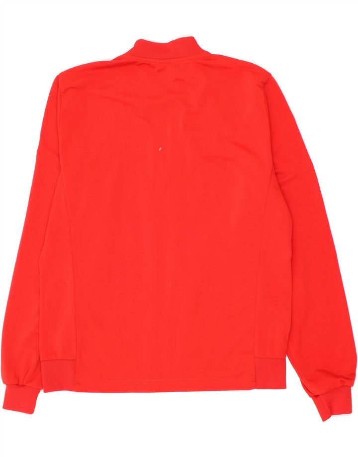 ERREA Mens Graphic Tracksuit Top Jacket XL Red Polyester Vintage Errea and Second-Hand Errea from Messina Hembry 