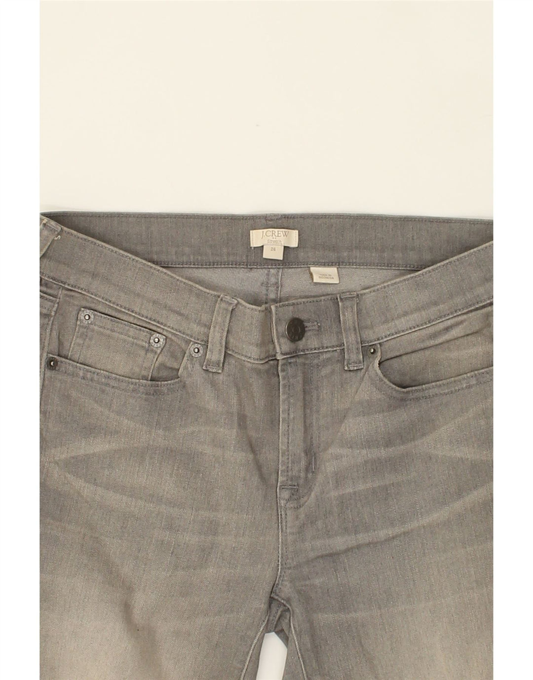 J. CREW Womens Skinny Jeans W26 L27  Grey Cotton Vintage J. Crew and Second-Hand J. Crew from Messina Hembry 