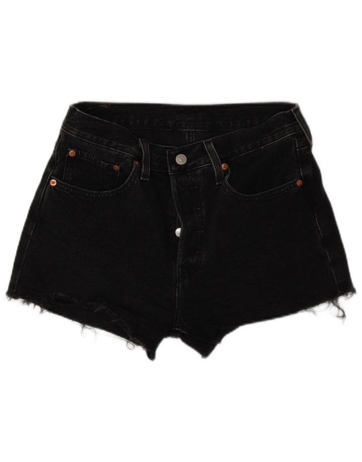 Levi's Womens 501 højtaljede denimshorts W28 mellemgrå