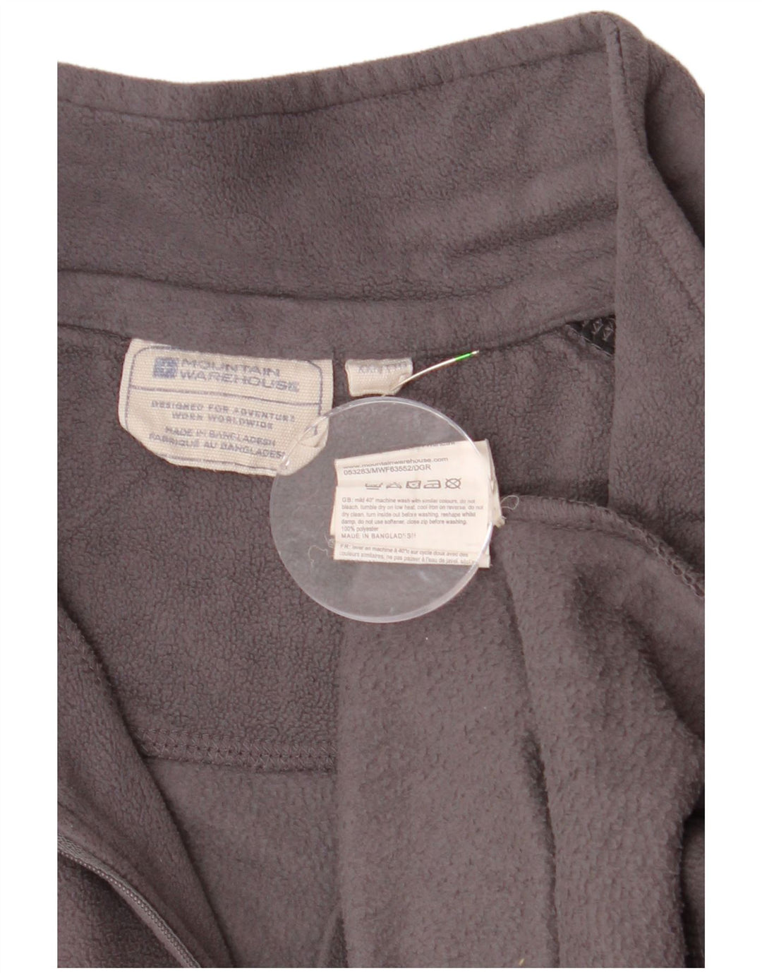 MOUNTAIN WAREHOUSE Fleecetrøje med lynlås til mænd 2XL Grå Colourblock