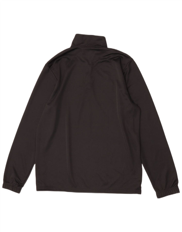 Adidas Herre Aeroready Zip Neck Pullover Træningsdragt Top Stor Sort Polyester