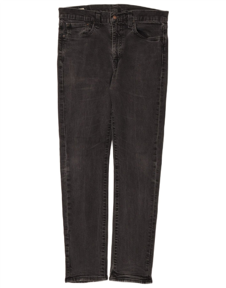 Levi's Slim Jeans til mænd W34 L32 Grå bomuld