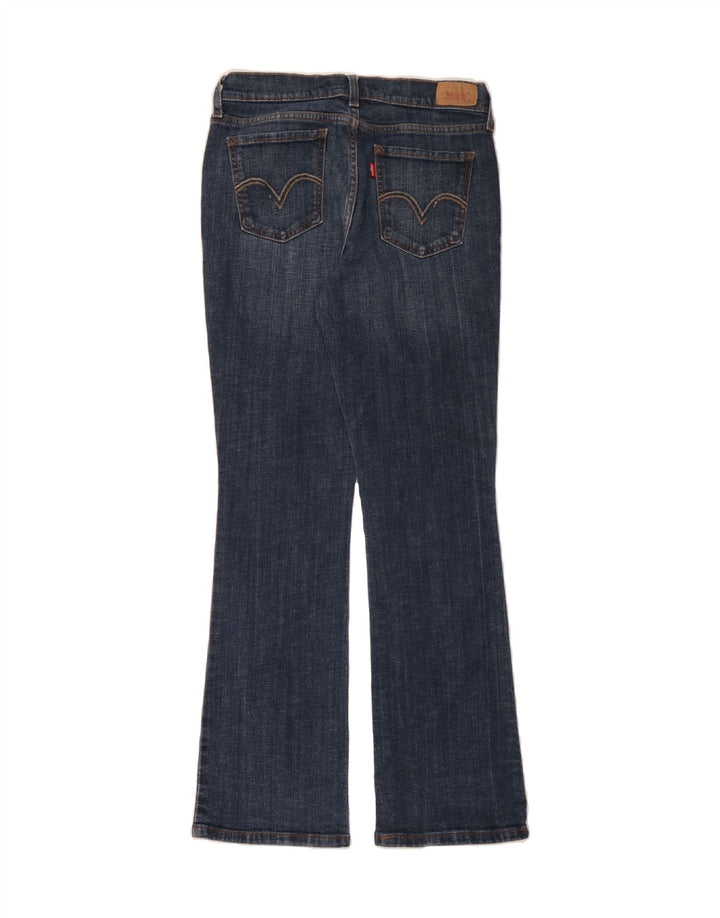 LEVI'S Womens 515 Bootcut Jeans US 6 Medium W28 L31 Navy Blue Cotton Vintage Levi's and Second-Hand Levi's from Messina Hembry 