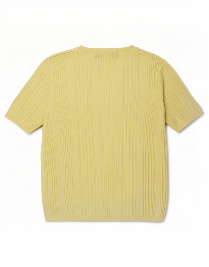 Marks & Spencer Dame Boat Neck Jumper Sweater UK 12 Medium Yellow