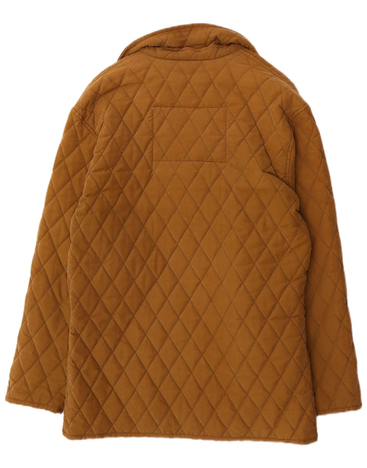 Mash Herre Quiltet jakke IT 52/54 Stor Beige Colourblock Bomuld
