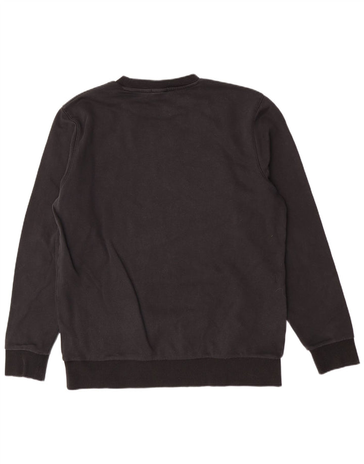 Hugo Boss Herre Grafisk Regular Fit Sweatshirt Jumper Stor Sort Bomuld