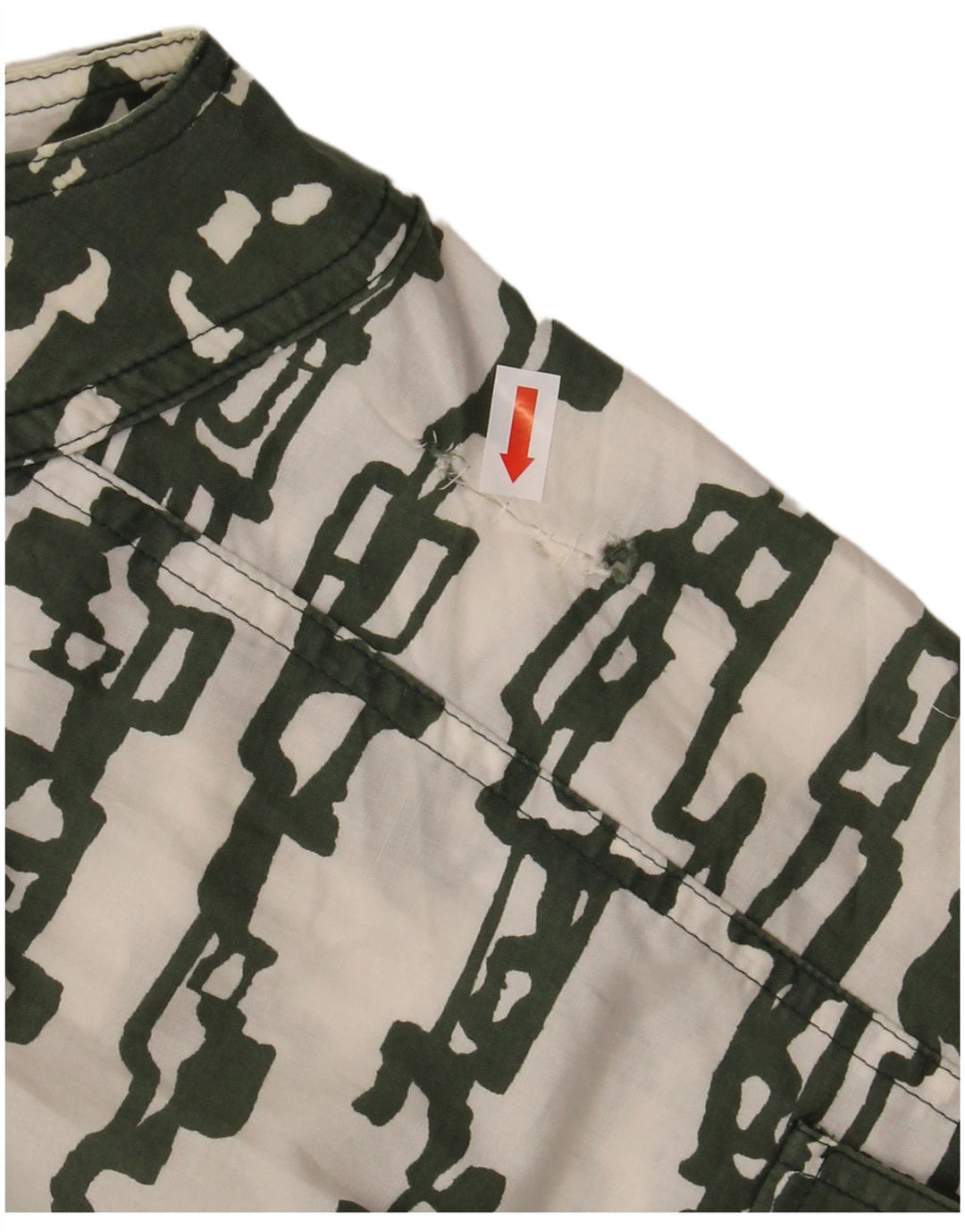 MARELLA ærmeløs skjortekjole til kvinder UK 12 Medium Grøn Geometrisk