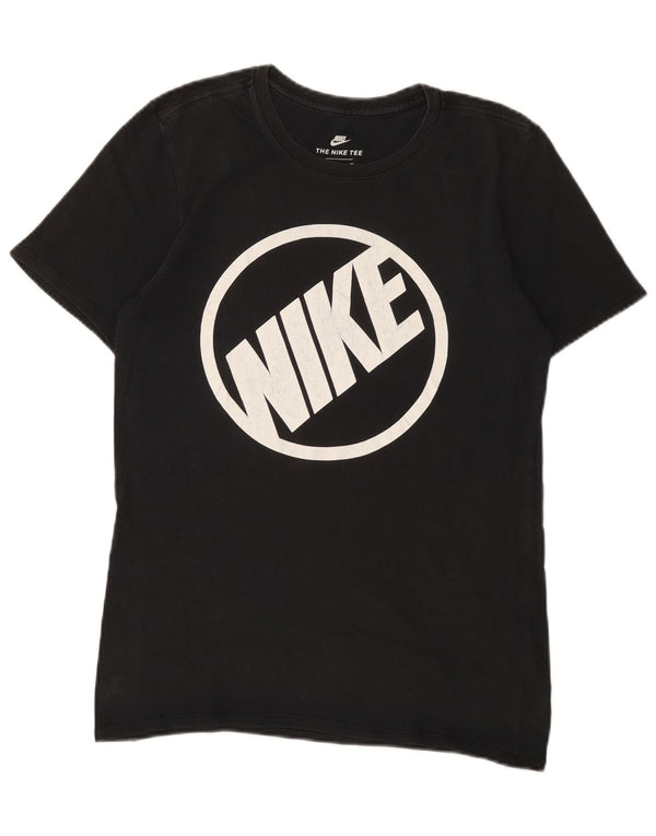 Nike Herre Athletic Cut Grafisk T-Shirt Top Lille Sort Bomuld