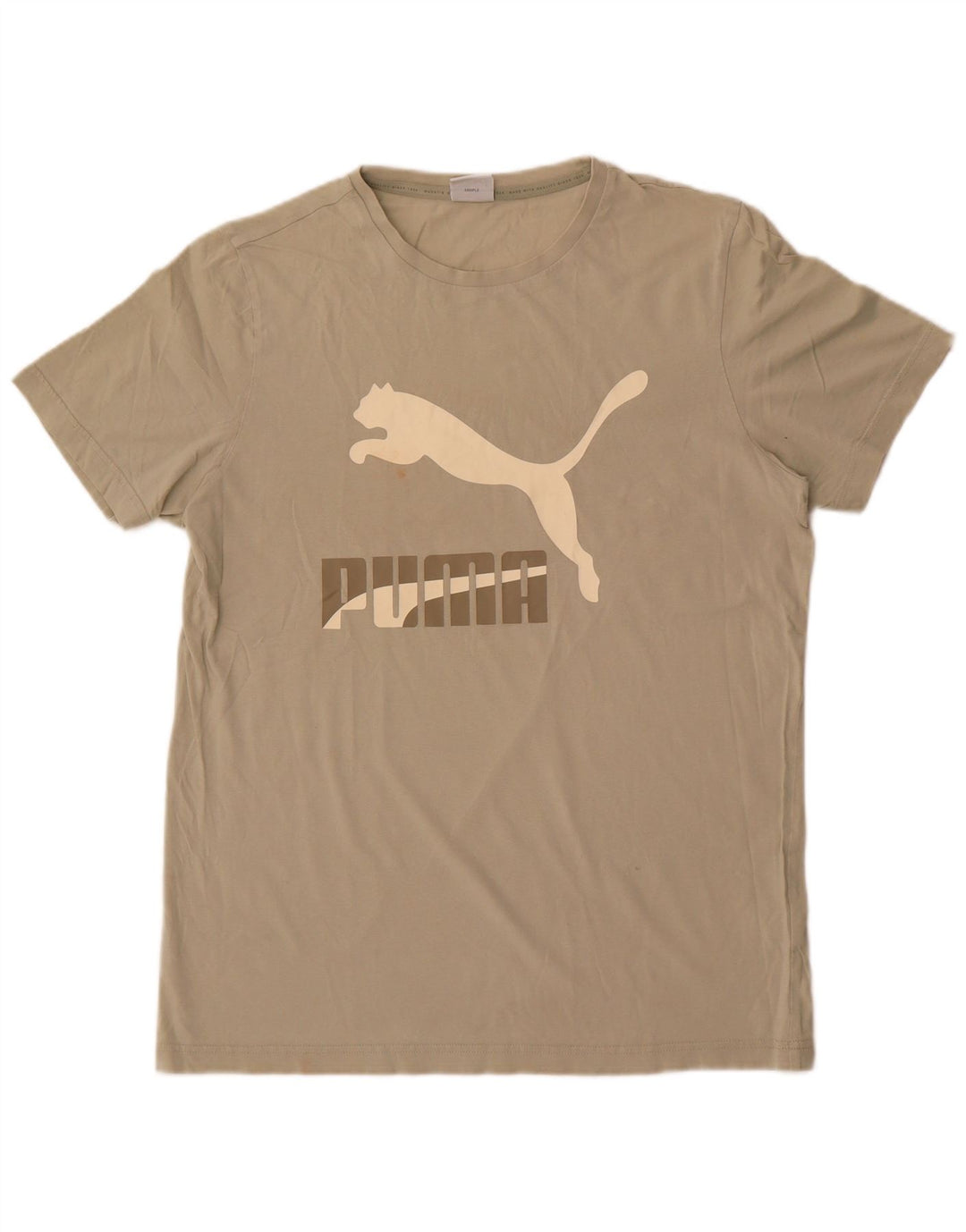 Puma Herre grafisk T-shirt top mellemgrå bomuld