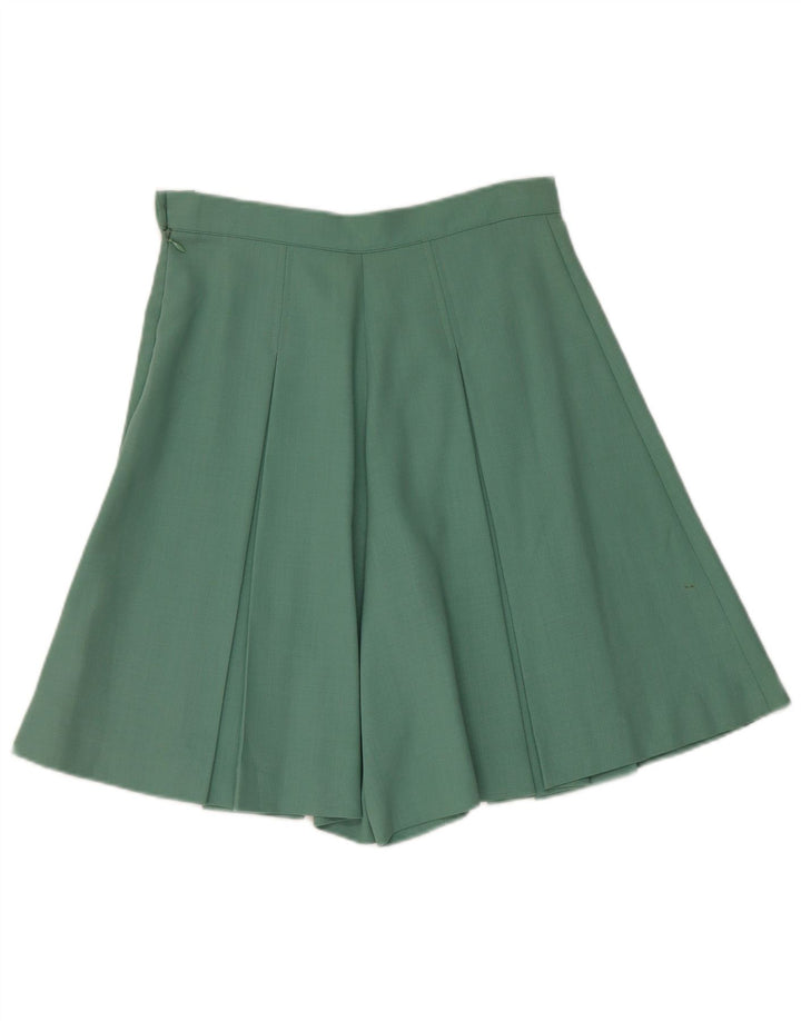 Vintage kvinders 1 knap 2 stykke sæt UK 12 Medium W28 Grøn Acetat