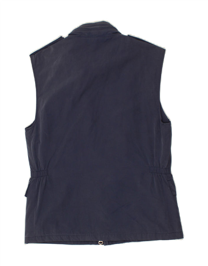 BROOKSFIELD Mens Utility Gilet UK 36 Small Navy Blue Cotton Vintage Brooksfield and Second-Hand Brooksfield from Messina Hembry 