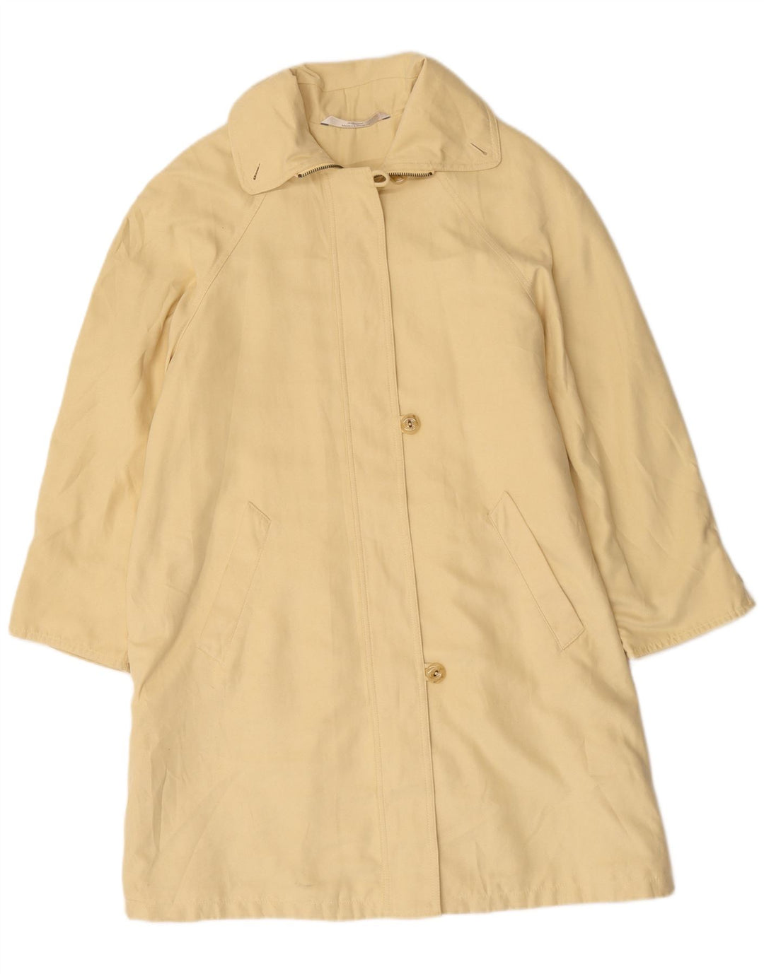 Marks & Spencer Oversized overfrakke til kvinder UK 10 Lille gul polyester