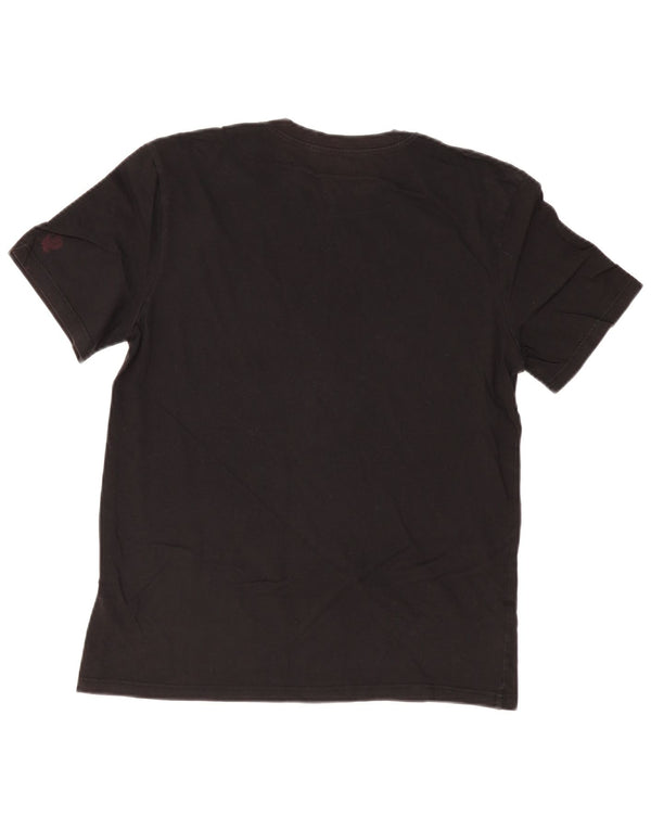 Kappa Dame Tezenis Grafisk T-Shirt Top UK 14 Medium Sort