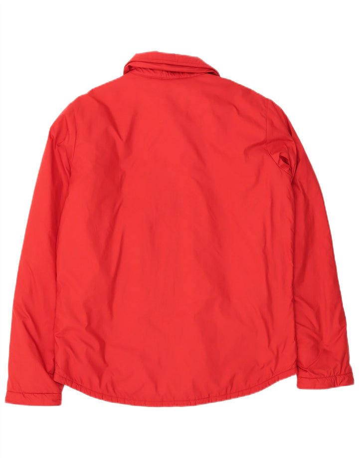 NIKE Womens Windbreaker Jacket UK 14 Medium Red Polyester