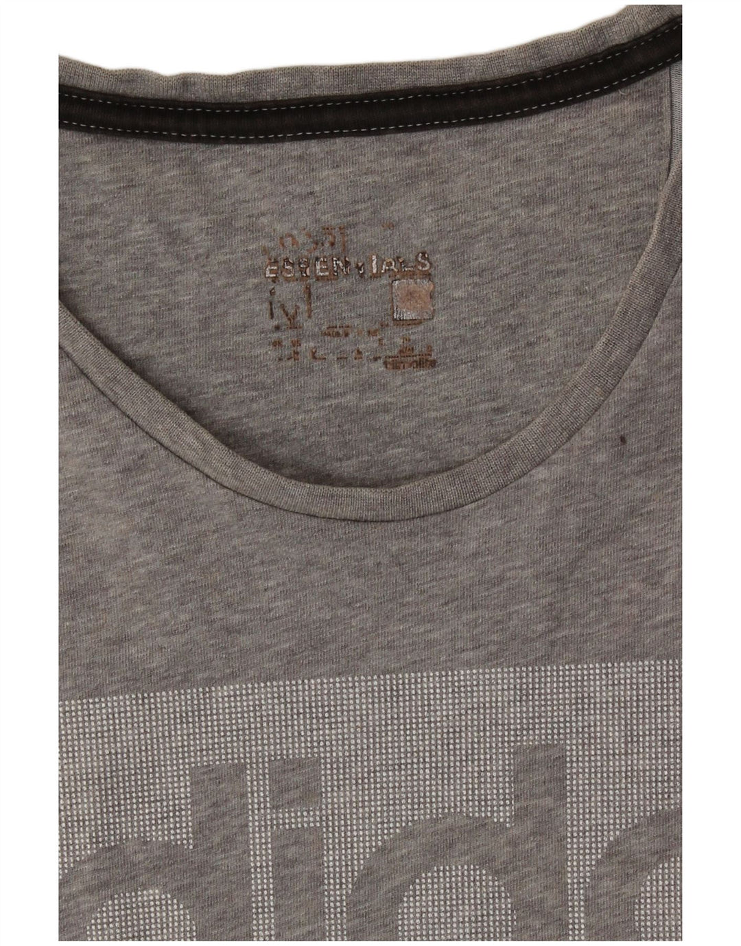 Adidas Grafisk T-shirt top mellem grå farveblok til mænd