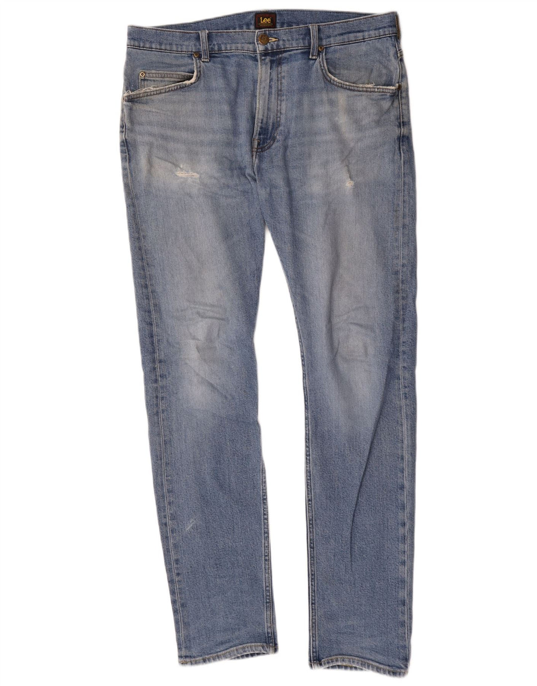 Lee Herre Rider Slim Jeans W34 L34 Blå Bomuld