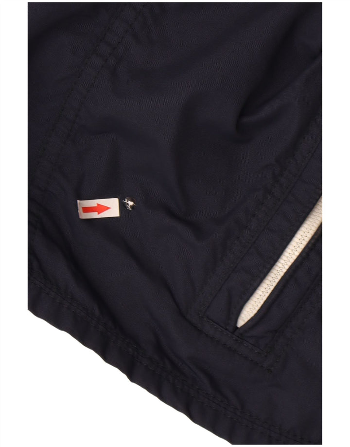 Abercrombie & Fitch Herre Bomber Jacket UK 38 Medium Navy Blue Nylon
