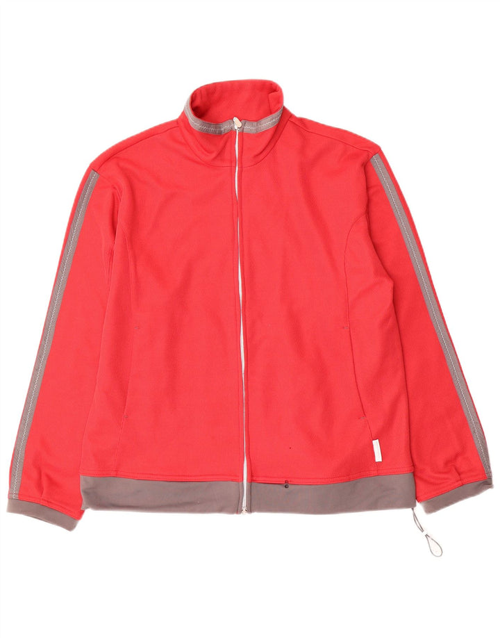 Diadora Womens Oversized træningsdragt Top jakke UK 10 Small Red Colourblock
