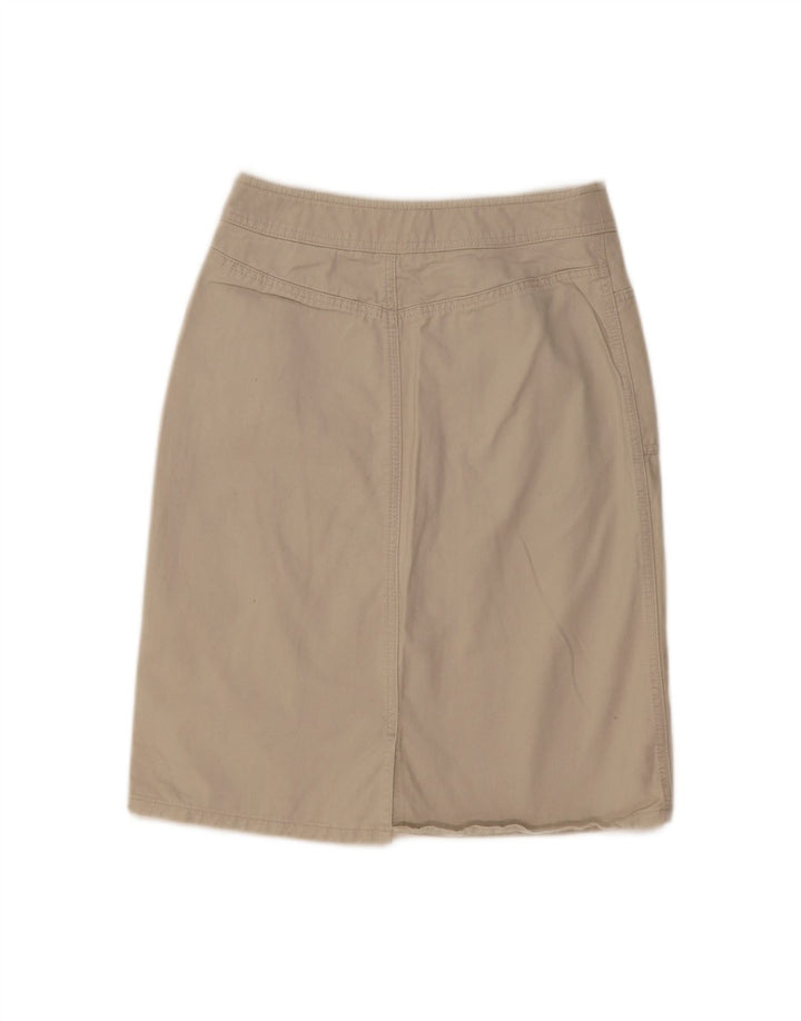 EDDIE BAUER Womens Straight Skirt US 6 Medium W28  Beige Cotton