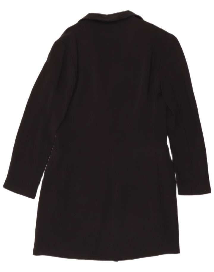 Massimo Dutti Dame Dobbeltradet Frakke EU 38 Small Navy Blue