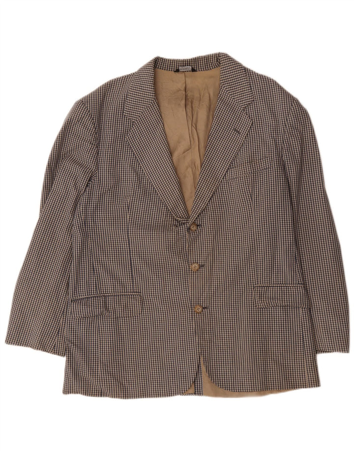 Orvis Herre 3-knaps blazerjakke UK 42 XL Grå Gingham