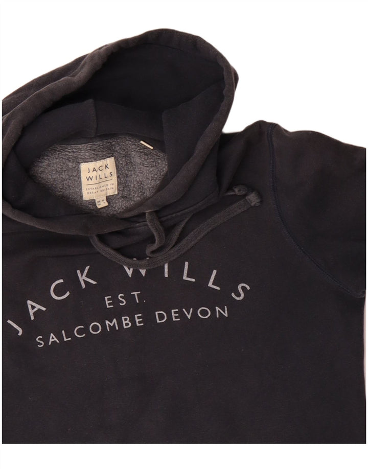 Jack Wills Dame Oversized Hoodie Jumper UK 10 Small Navy Blue