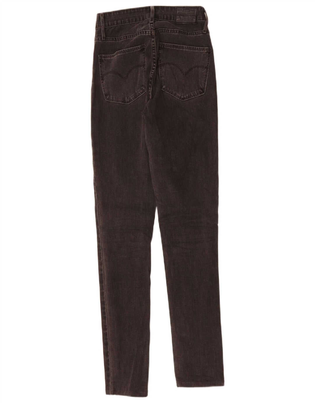 LEVI'S Dame 721 Skinny Jeans med høj talje W26 L30 Grå Bomuld