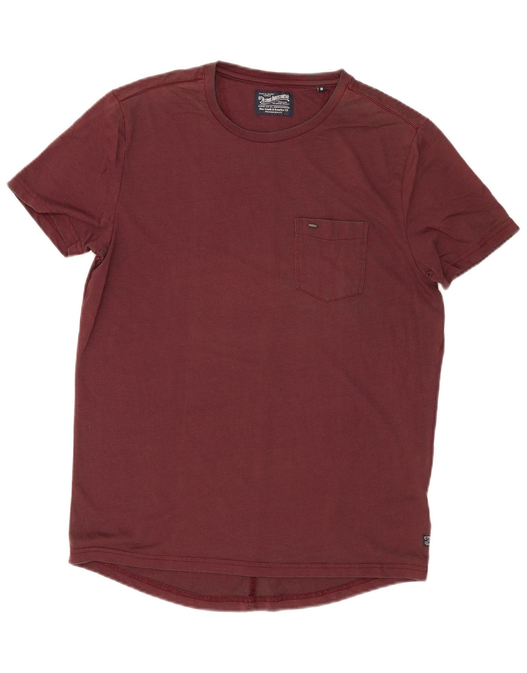 Petrol Industries Herre T-Shirt Top Medium Bourgogne Bomuld