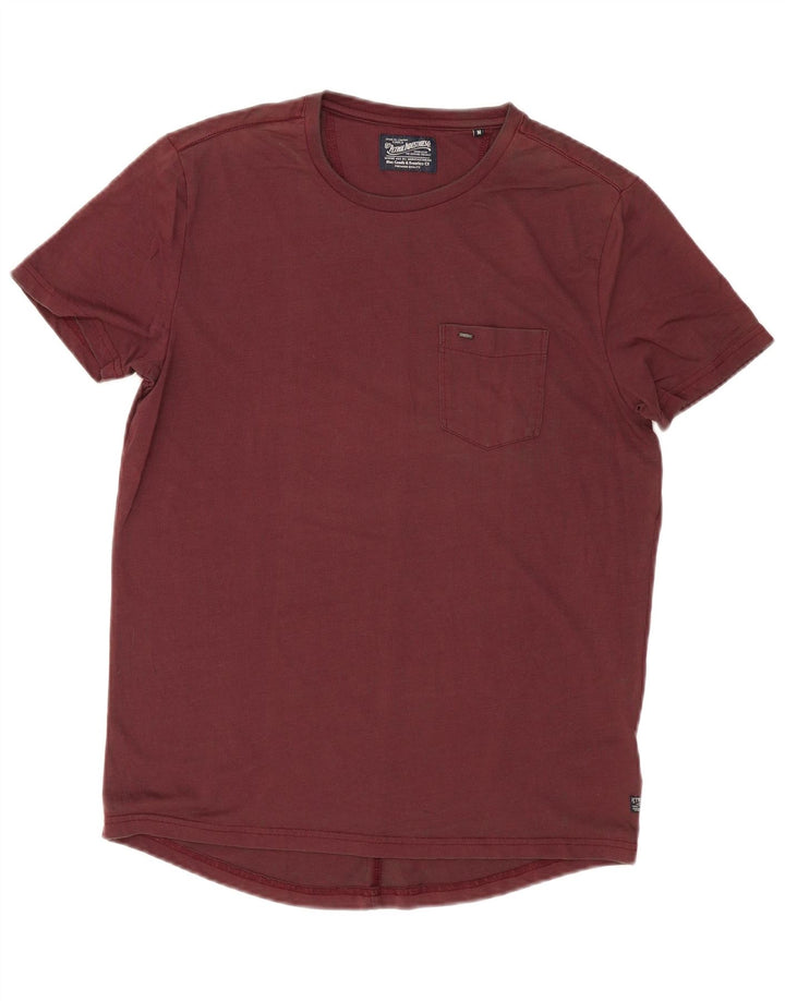 Petrol Industries Herre T-Shirt Top Medium Bourgogne Bomuld