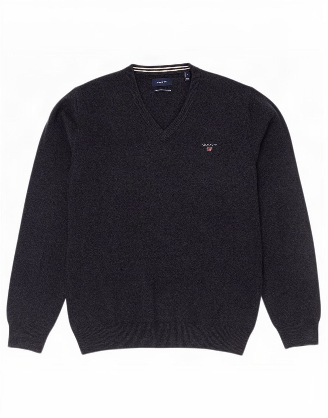 Gant Herre V-hals sweater Medium Marineblå Uld