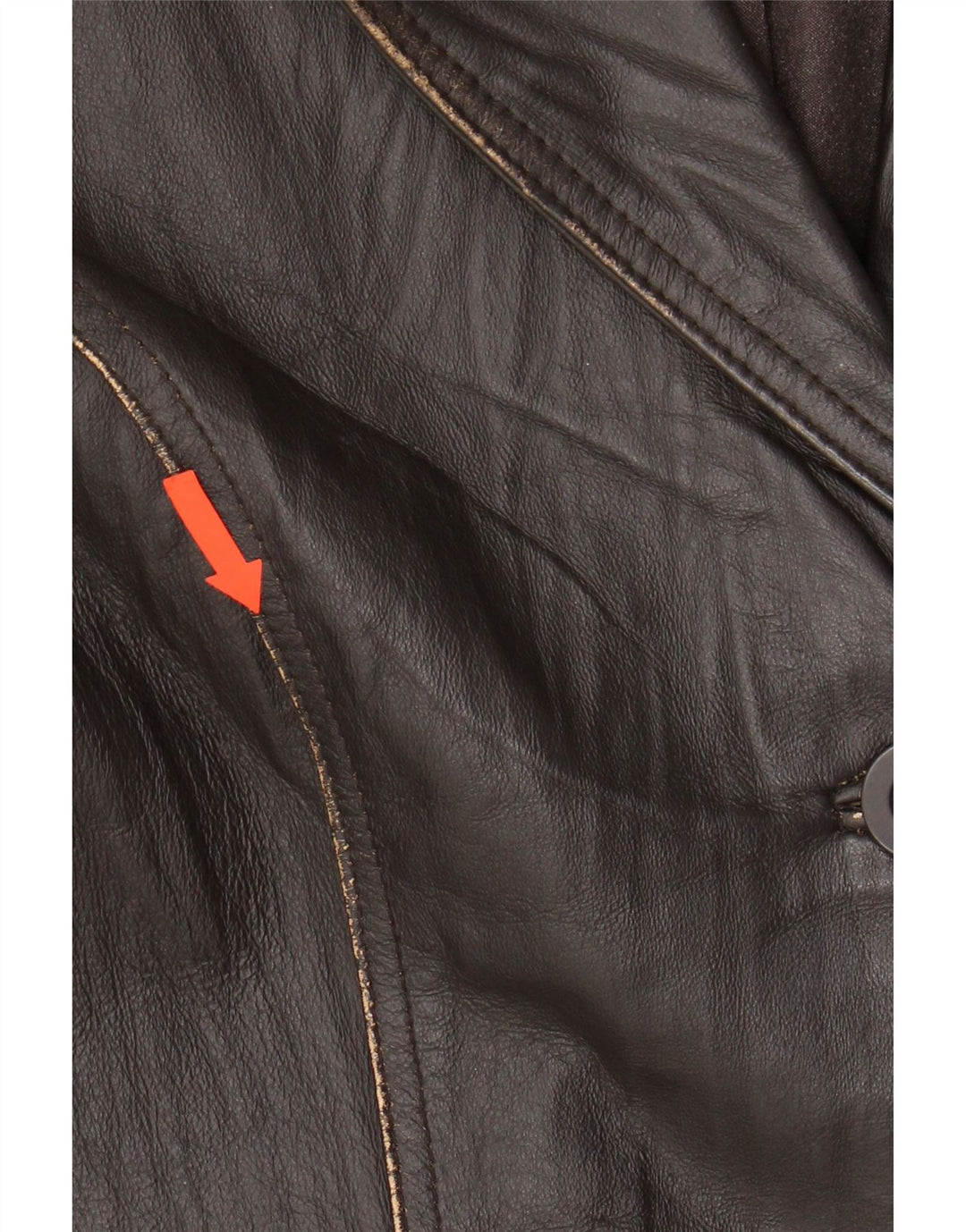 JENSEN Womens Leather Jacket IT 44 Medium Brown Leather Vintage Jensen and Second-Hand Jensen from Messina Hembry 