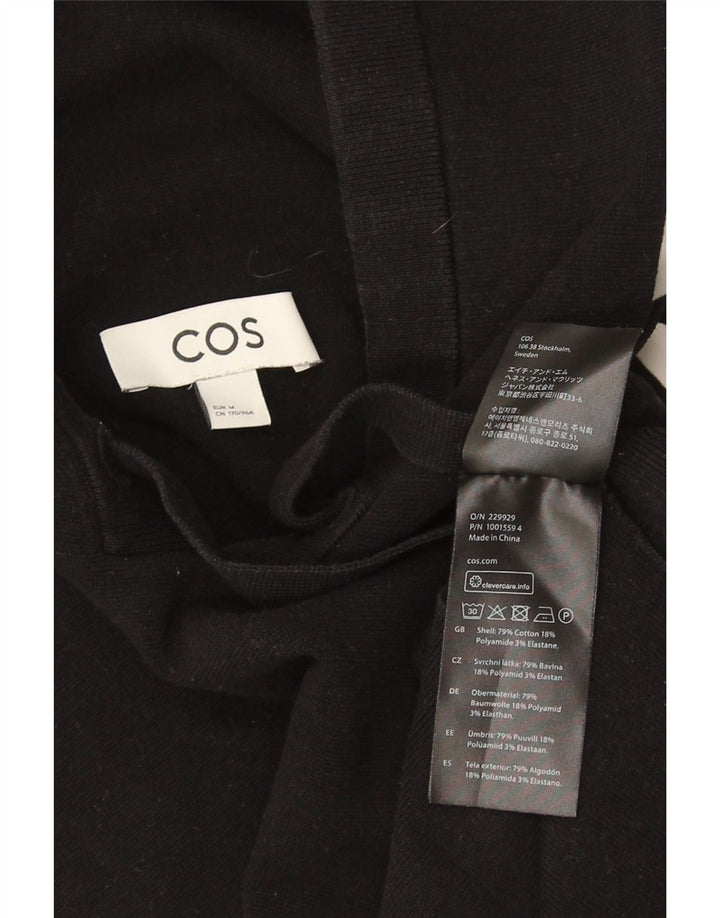 Cos Oversized hættetrøje til kvinder UK 14 Medium Sort bomuld