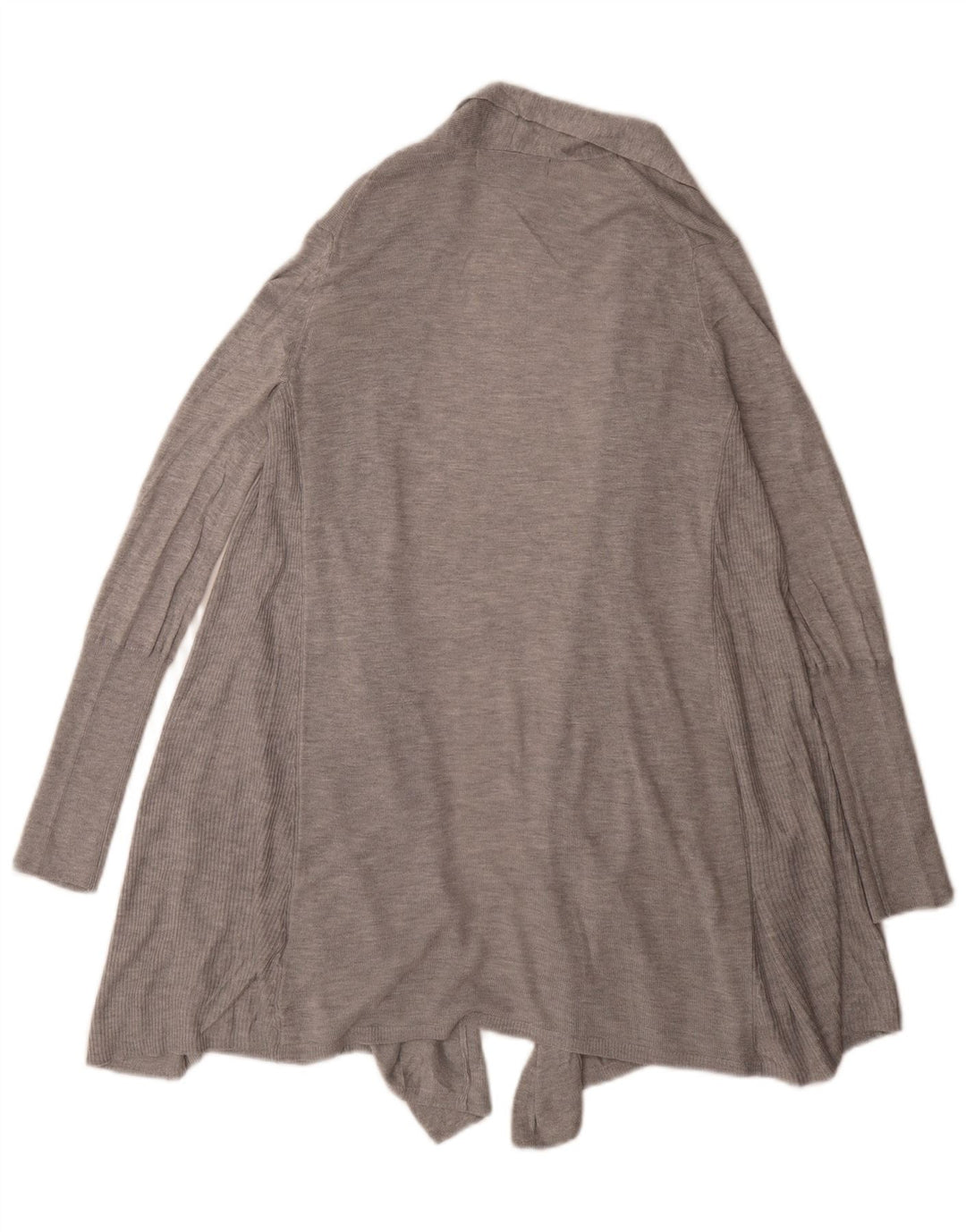Marks & Spencer Womens Open Cardigan Sweater UK 12 Medium Grey Akryl