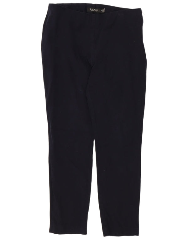 Ralph Lauren Womens Crop Leggings US 10 Large Navy Blue Cotton