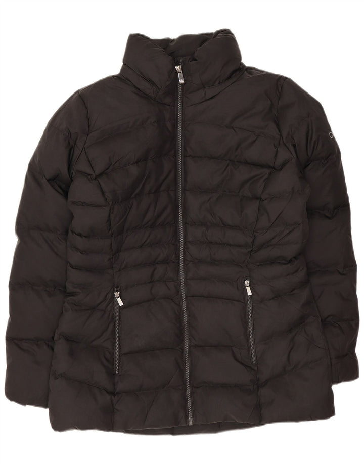 Calvin Klein polstret jakke til kvinder UK 10 Lille sort polyester