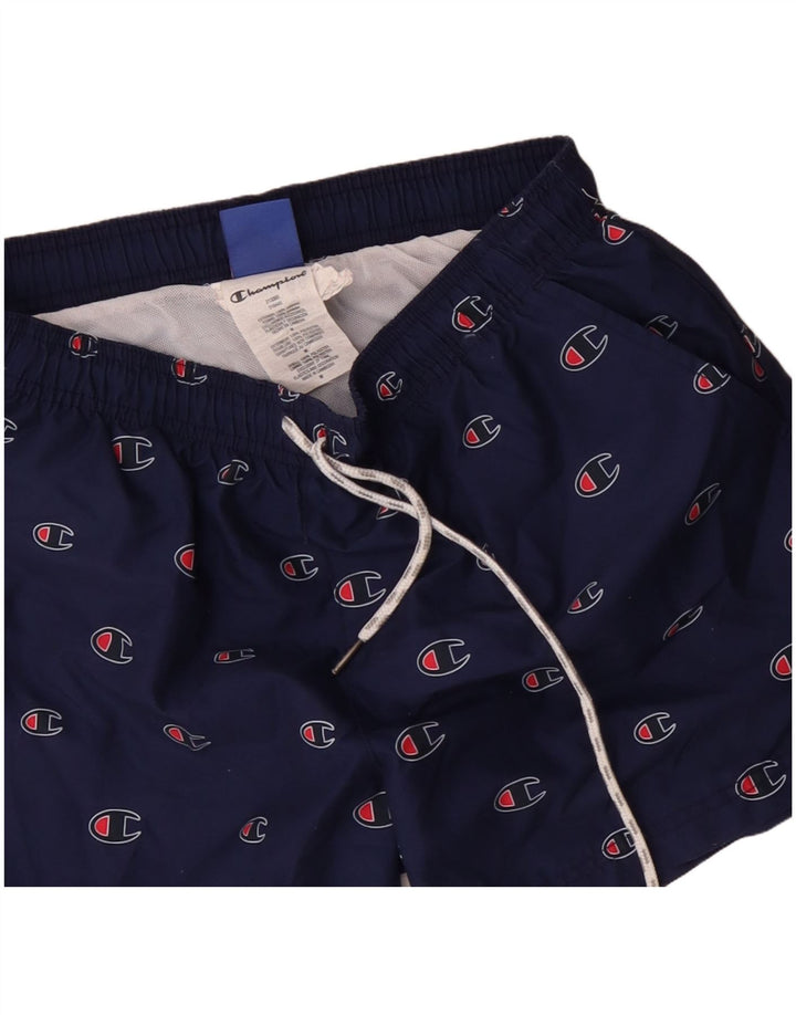 Champion Herre grafiske svømmeshorts Medium marineblå polyester