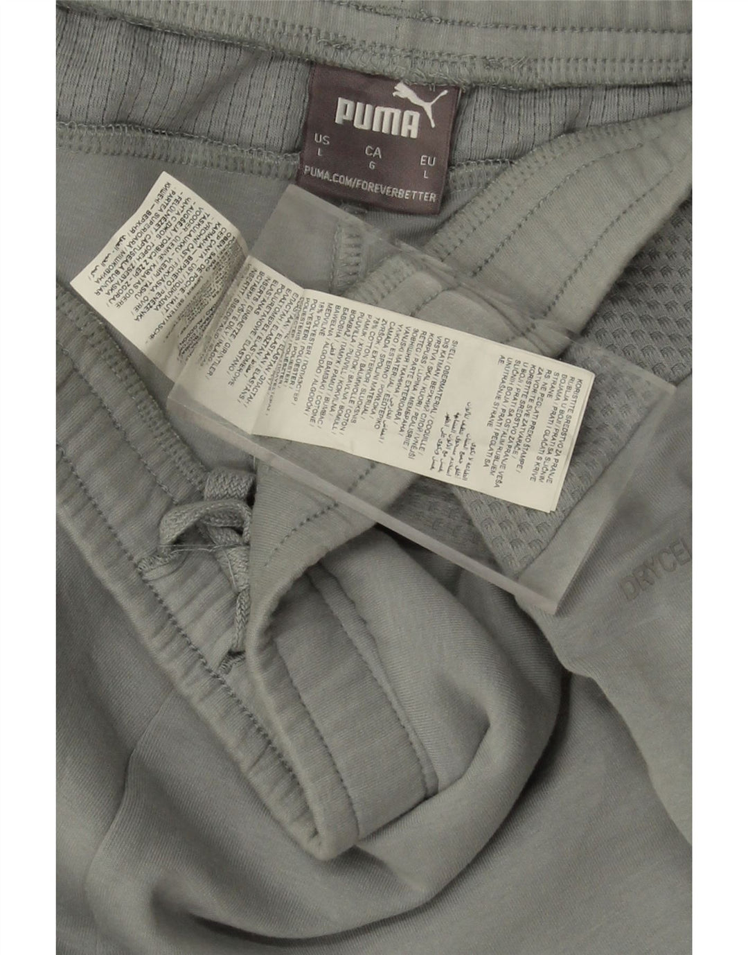 PUMA herre Manchester City træningsdragt bukser store grå bomuld