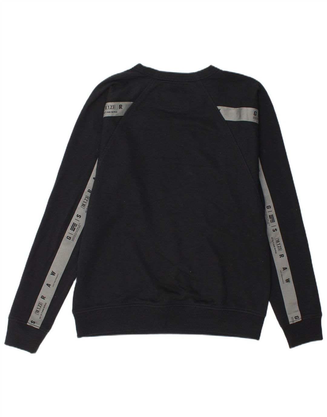 G-Star Herre Grafisk Sweatshirt Jumper Stor Sort Colourblock Bomuld