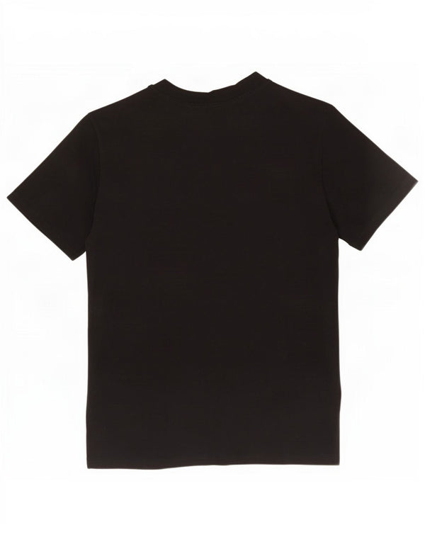 Champion Dame Grafisk T-Shirt Top UK 12 Medium Sort