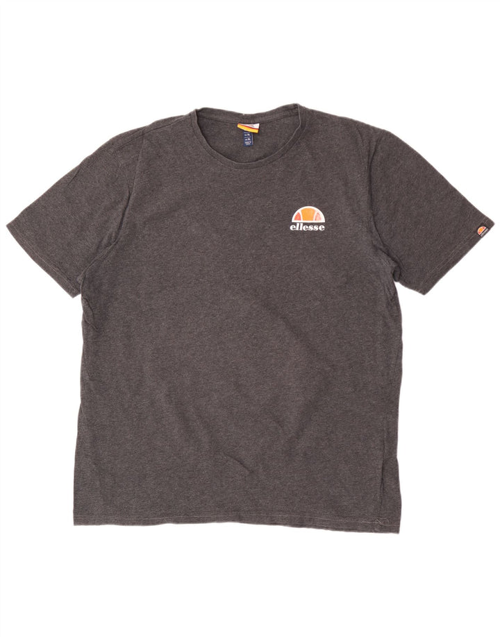 Ellesse Herre T-Shirt Top XL Grå Bomuld
